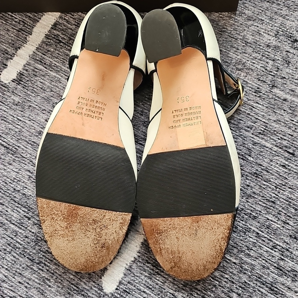 Anyi Lu Women's Black and White Mary Jane Shoes - Picture 3 of 5
